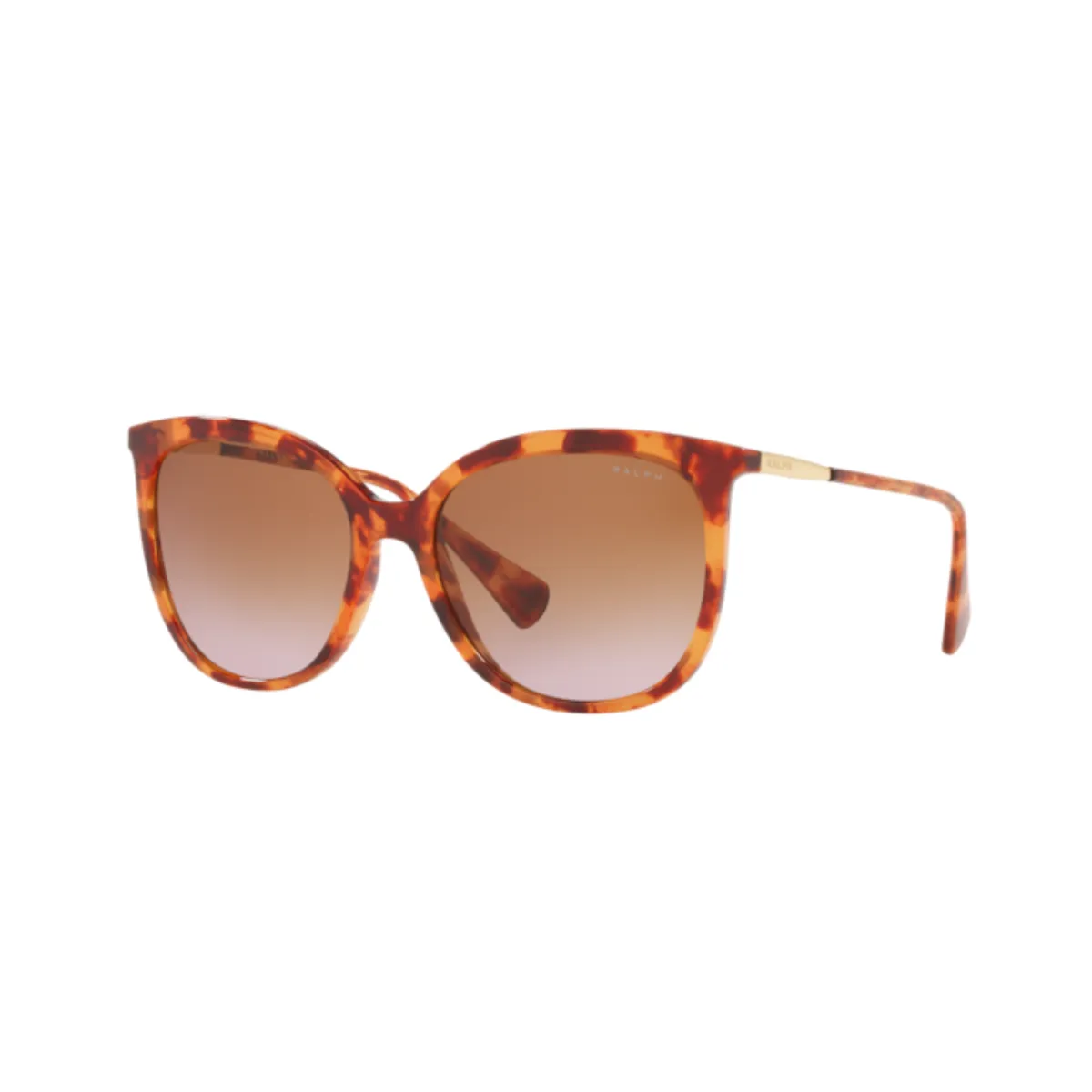 Óculos de Sol Ralph 0RA5248 59111356 Acetato Marrom Mesclado Claro com lentes na cor Marrom Degradê