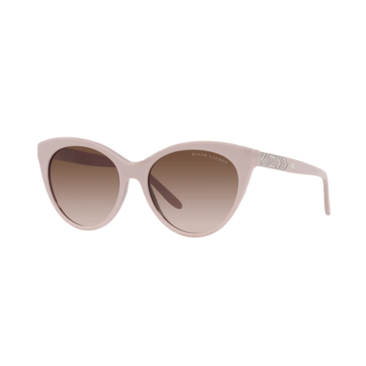 Óculos de Sol Ralph Lauren 0RL8195B 59961356 Acetato Rosa com lente na cor Marrom Degradê