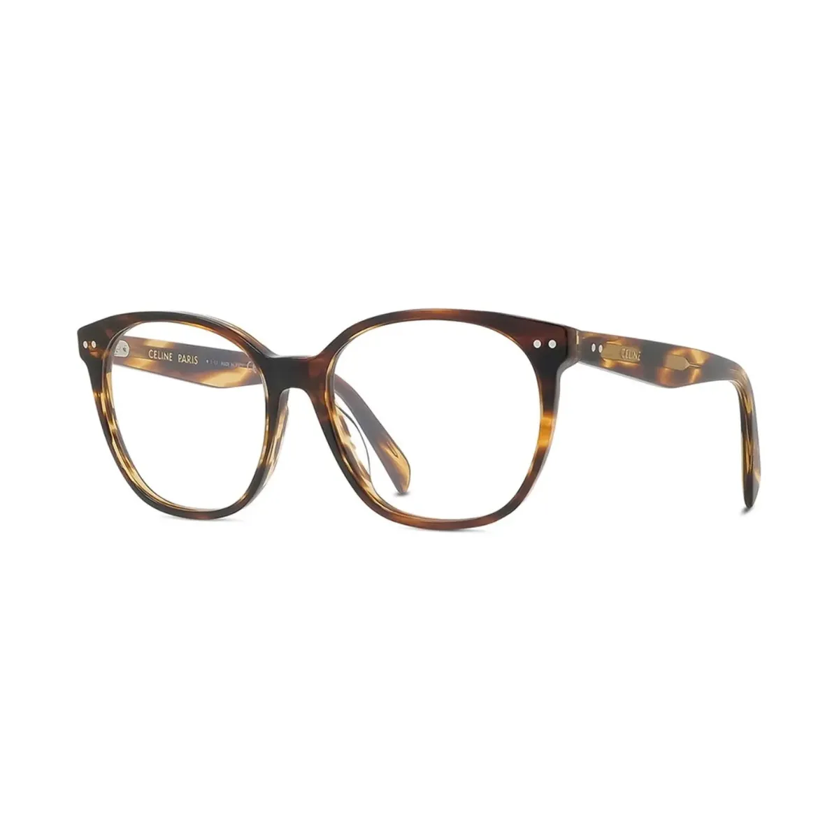Óculos de Grau Celine CL50099I_55056 Acetato Marrom Mesclado