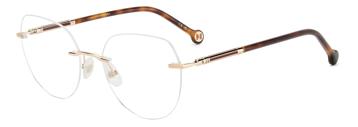Óculos de Grau Carolina Herrera HER 0235 S0D 5419 Metal Rose
