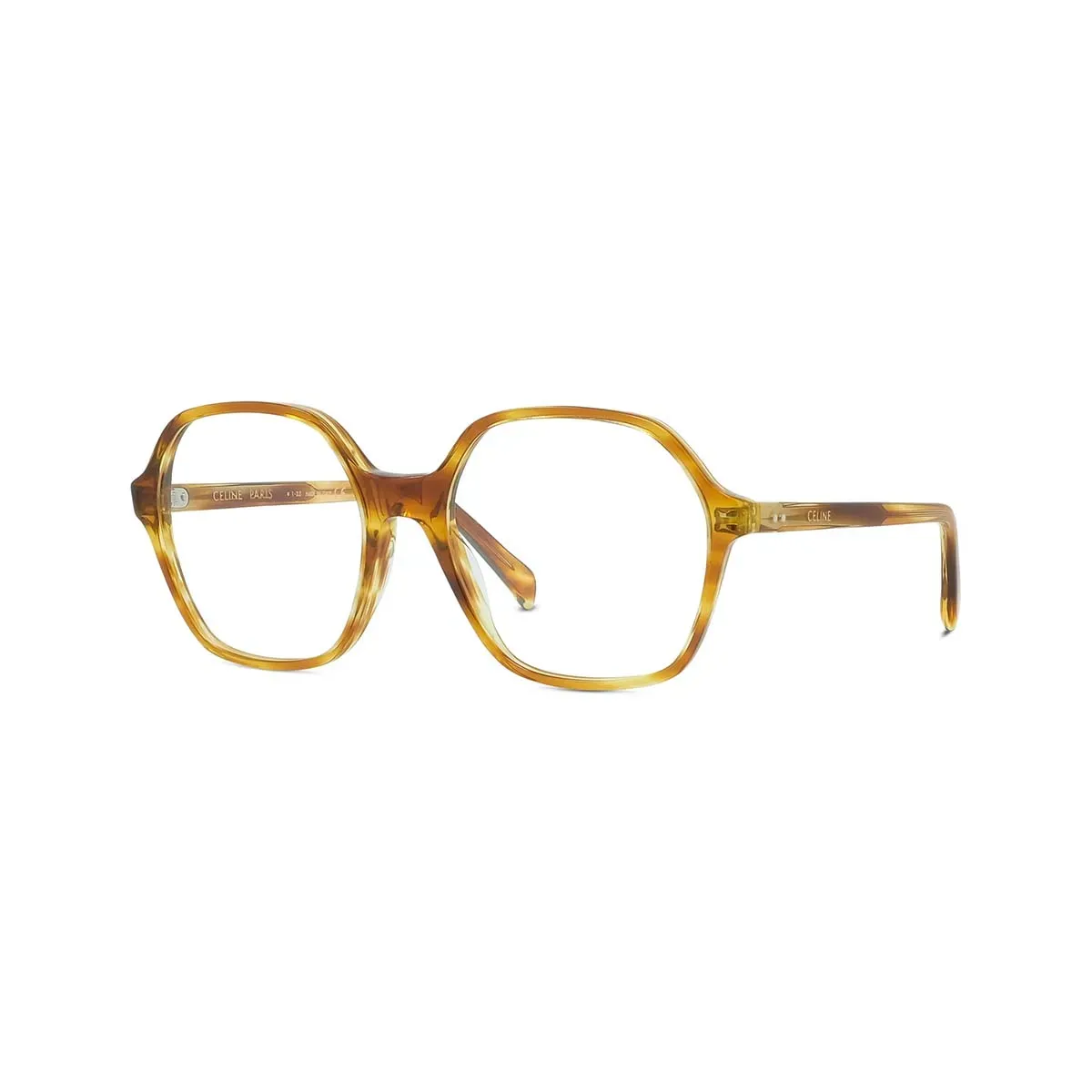 Óculos de Grau Celine CL50089I_54056 Acetato Amarelo Mesclado