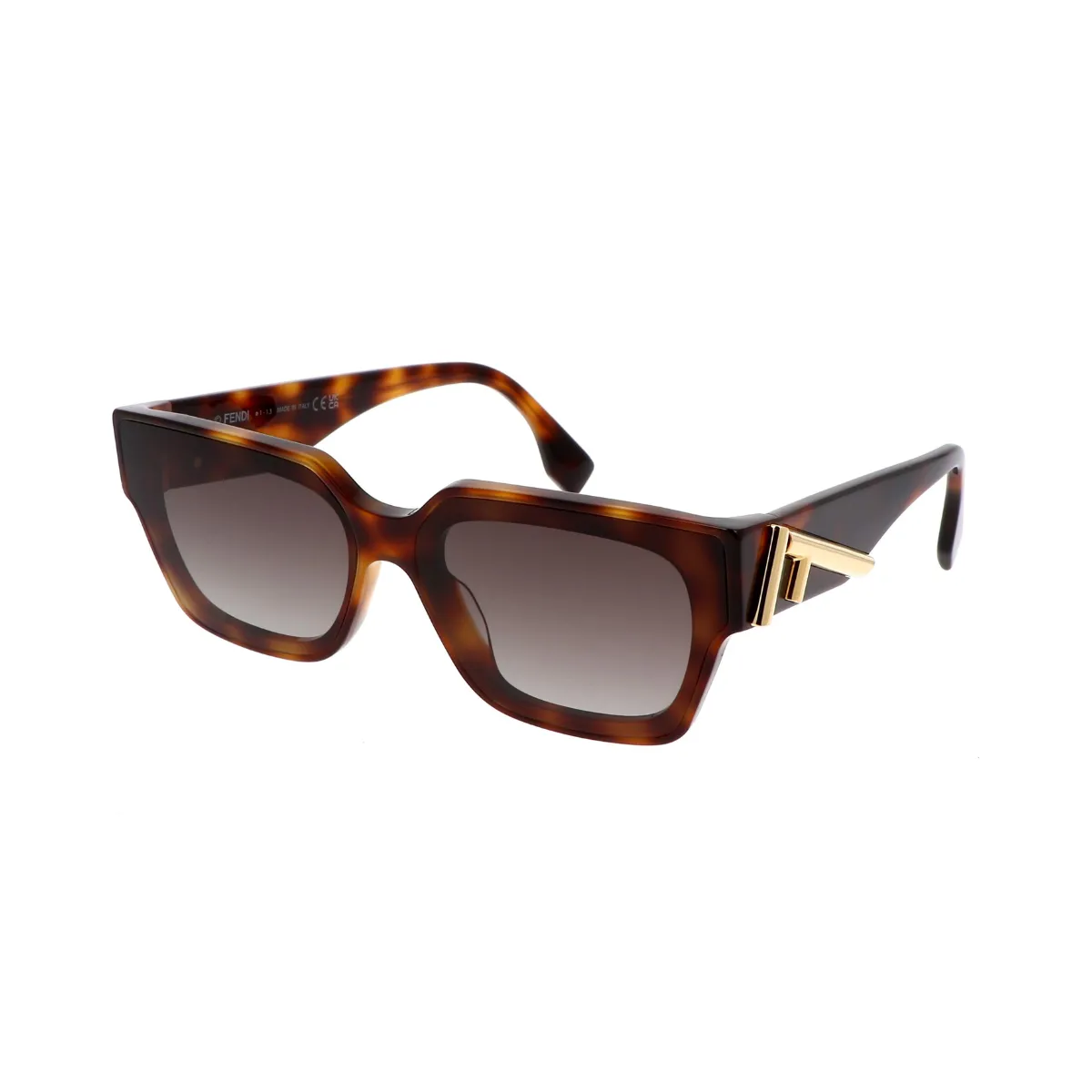Óculos de Sol Fendi FE40099F Acetato Marrom Mesclado