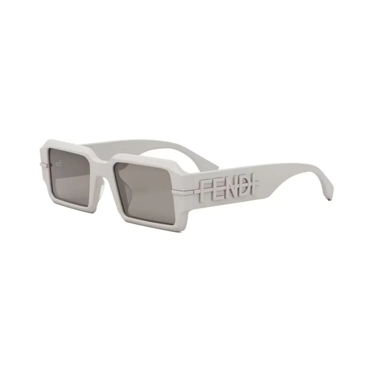Óculos de Sol Fendi FE40073U_5220E Acetato Cinza com lentes na cor Castanho