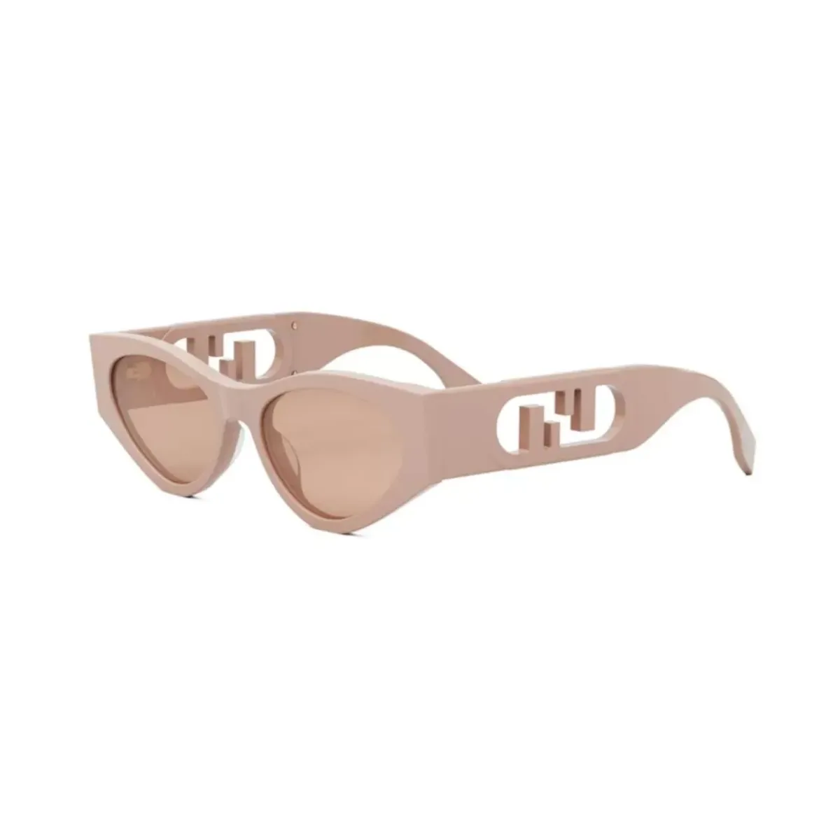 Óculos de Sol Fendi FE40049I_5472Y Acetato Rosa com lentes na cor Violeta