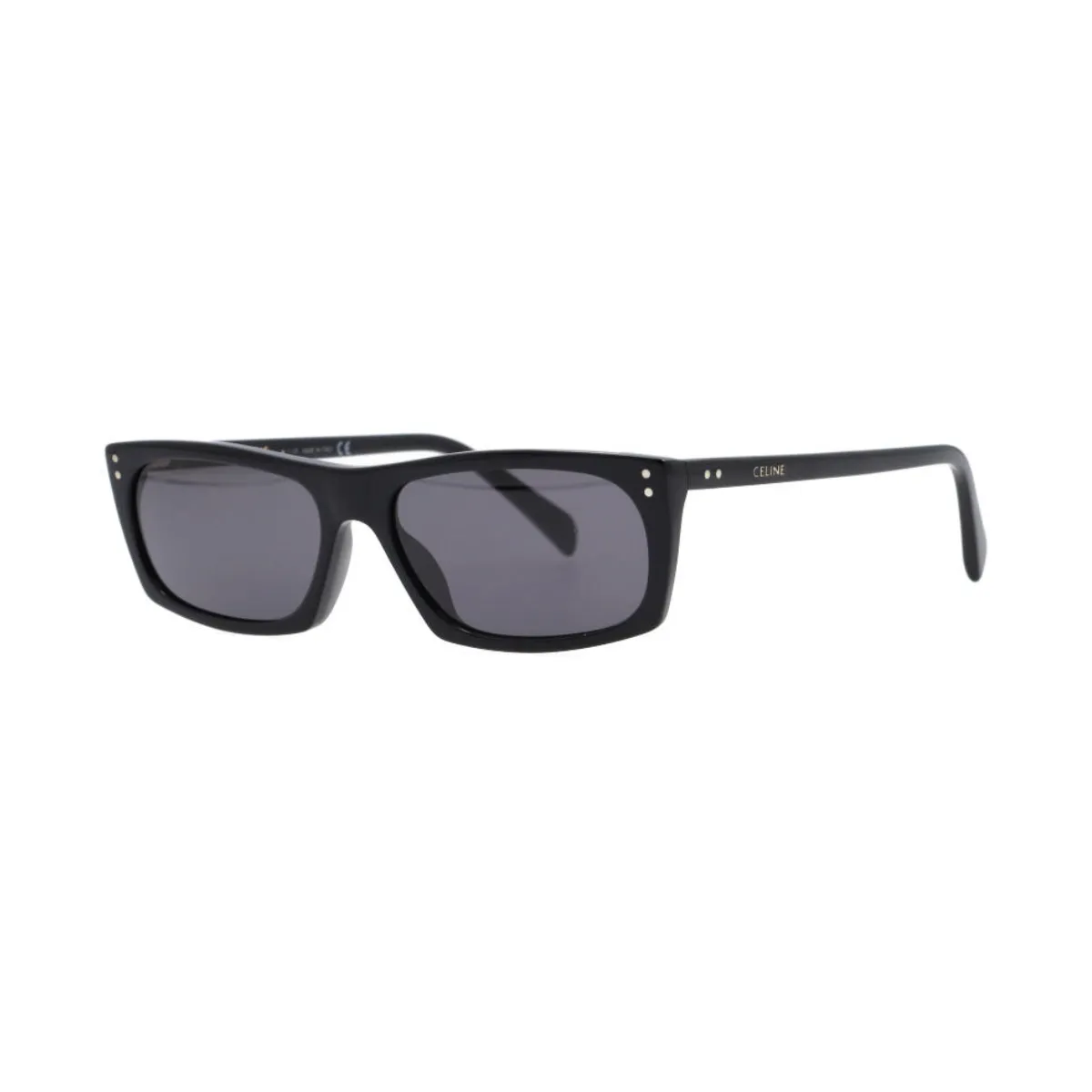 Óculos de Sol Celine CL40108I_5701A Acetato Preto com lentes na cor Fumê