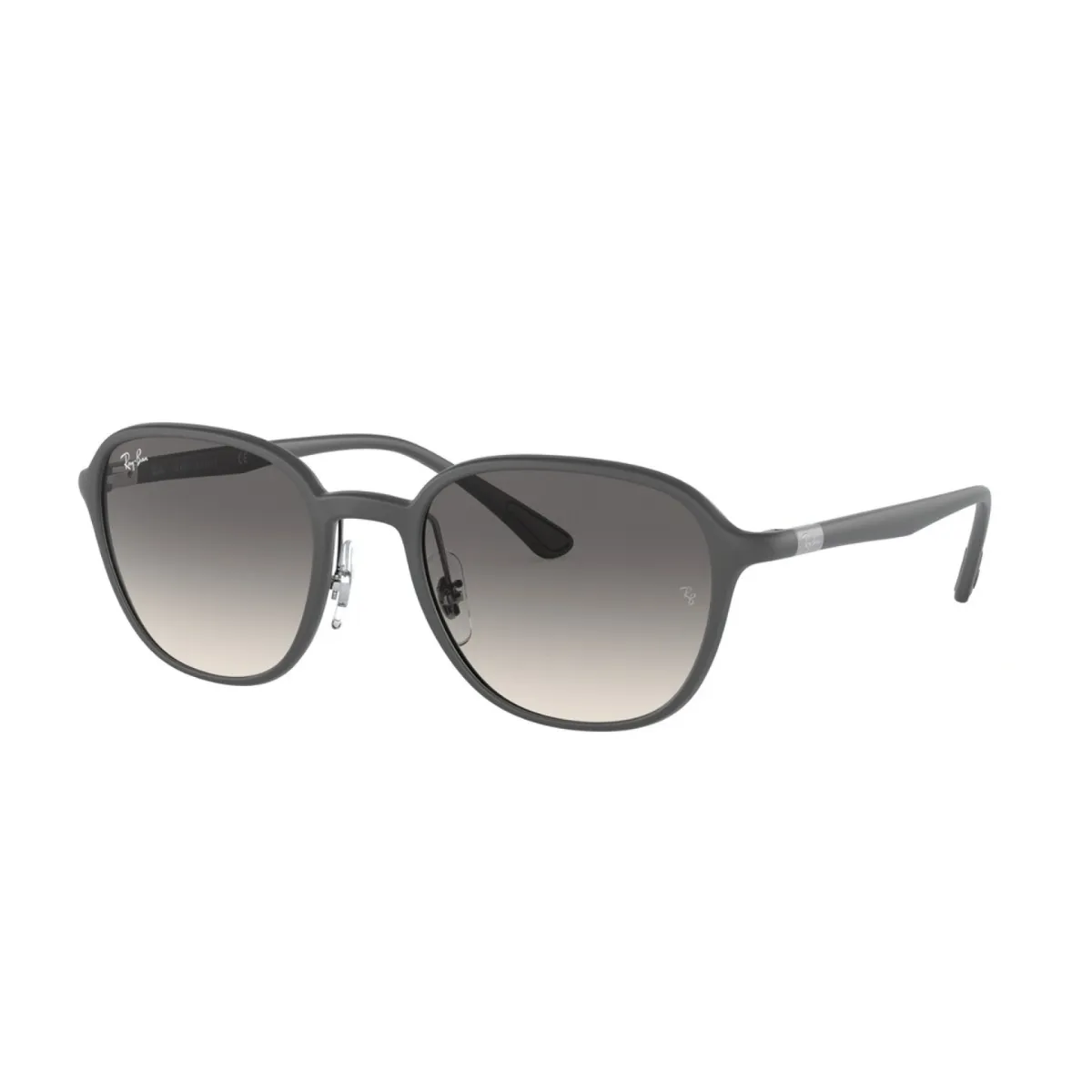 Óculos de Sol Ray-Ban 0RB4341 60171151 Acetato Cinza Fosco com lentes na cor Cinza
