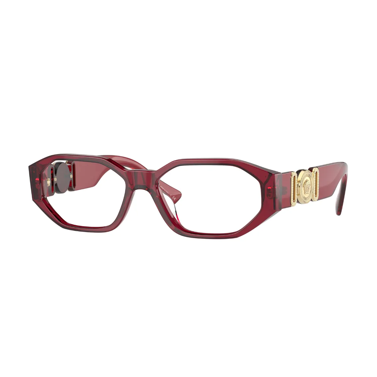 Armação de Grau Acetato Vermelho Transparente Versace 0VE3320U