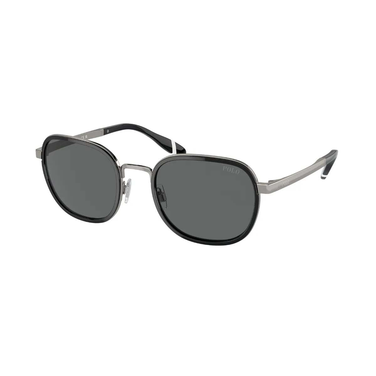 Óculos de Sol Polo Ralph Lauren 0PH3151  Metal Preto e Chumbo com lente Cinza