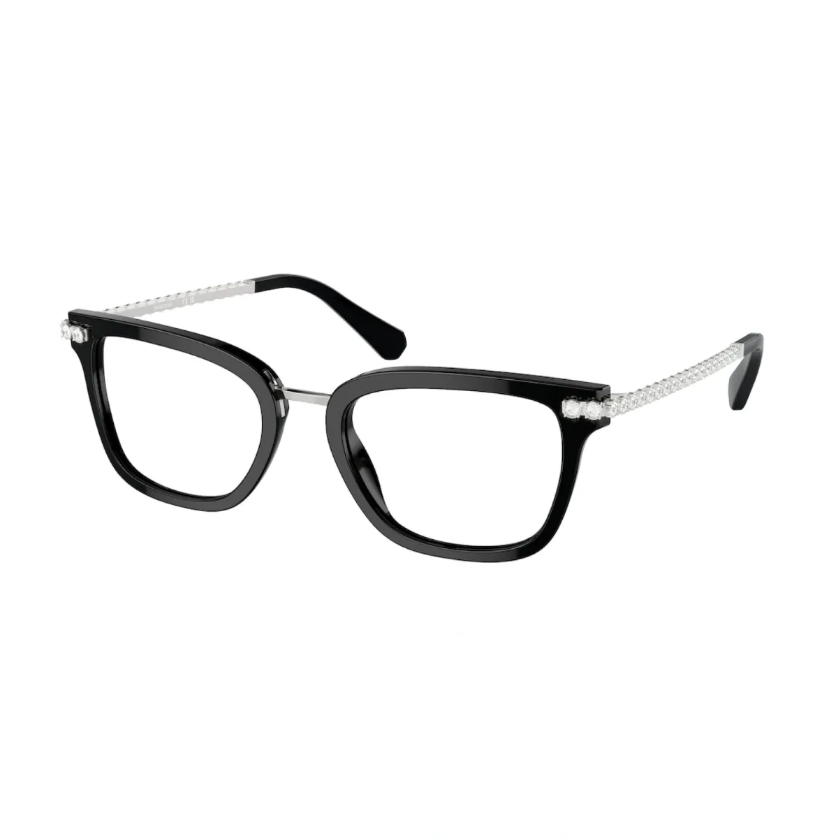 Armação de Grau Swarovski Acetato Preto 0SK2018