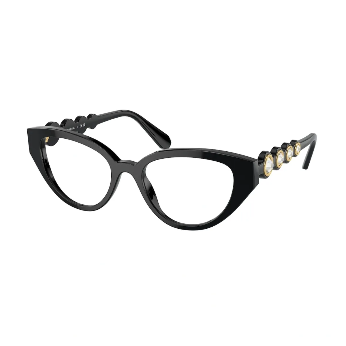 Armação de Grau Acetato Preto Swarovski 0SK2024