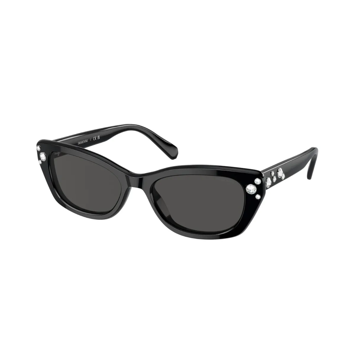Óculos de Sol Swarovski Acetato Preto 0SK6019 Fumê