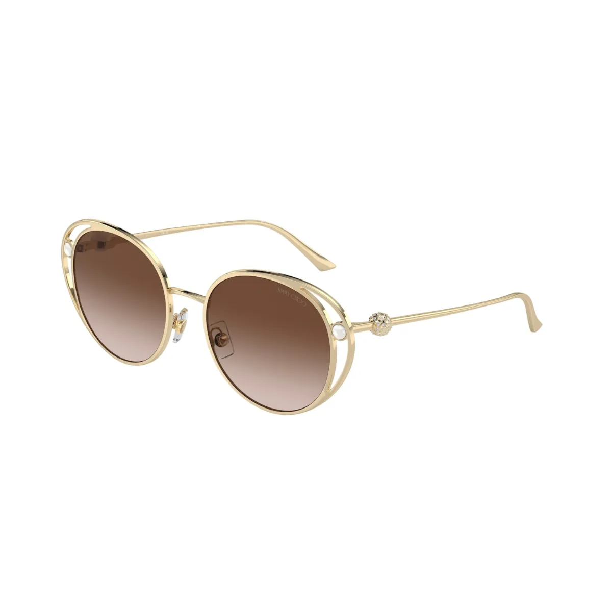 Óculos de Sol Jimmy Choo Metal Dourado 0JC4003HB