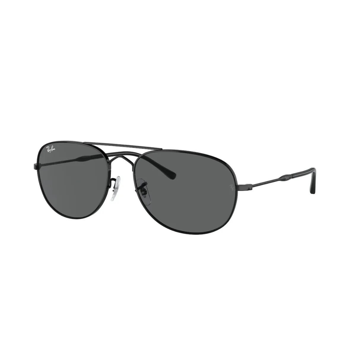 Óculos de Sol Ray-Ban Bain Bridge 0RB3735 002/B160 Metal Preto com lentes na cor Cinza