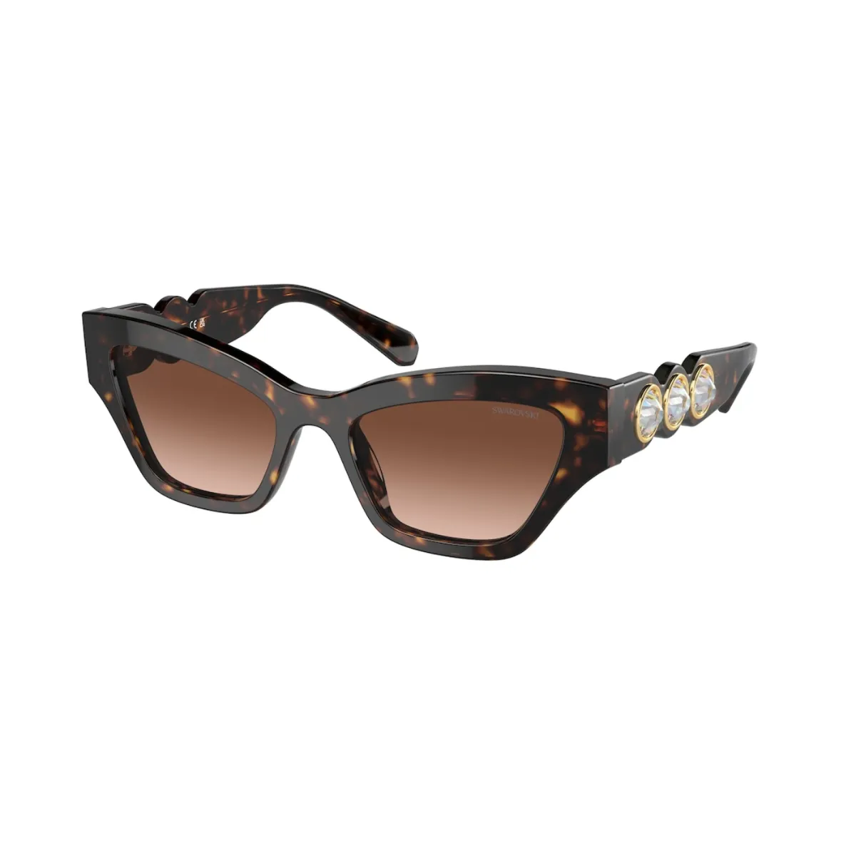 Óculos de Sol Swarovski Acetato Marrom Mesclado 0SK6021