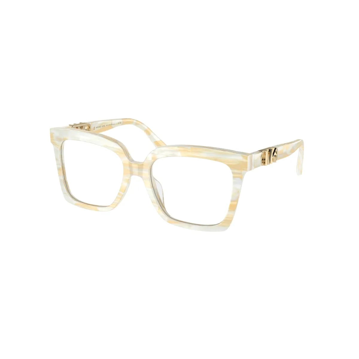 Óculos de Grau Michael Kors 0MK4119U 4001 53 Acetato Marfim Mesclado