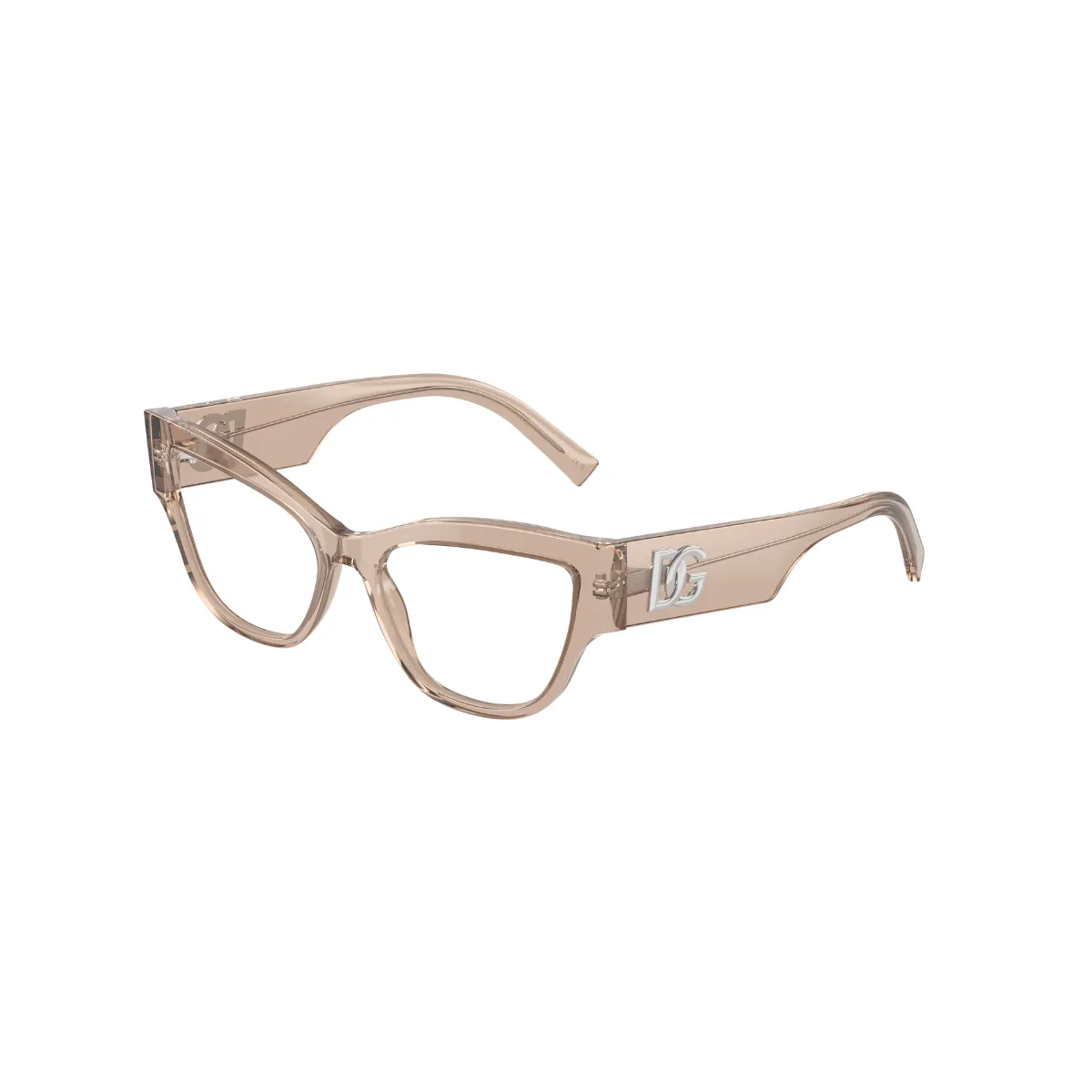 Óculos de Grau Dolce & Gabbana 0DG3378 3432 55 Acetato Caremelo Transparente