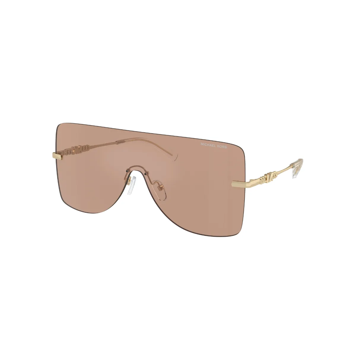 Óculos de Sol Michael Kors London 0MK1148 1014VL38 Metal Dourado com lentes na cor Marrom