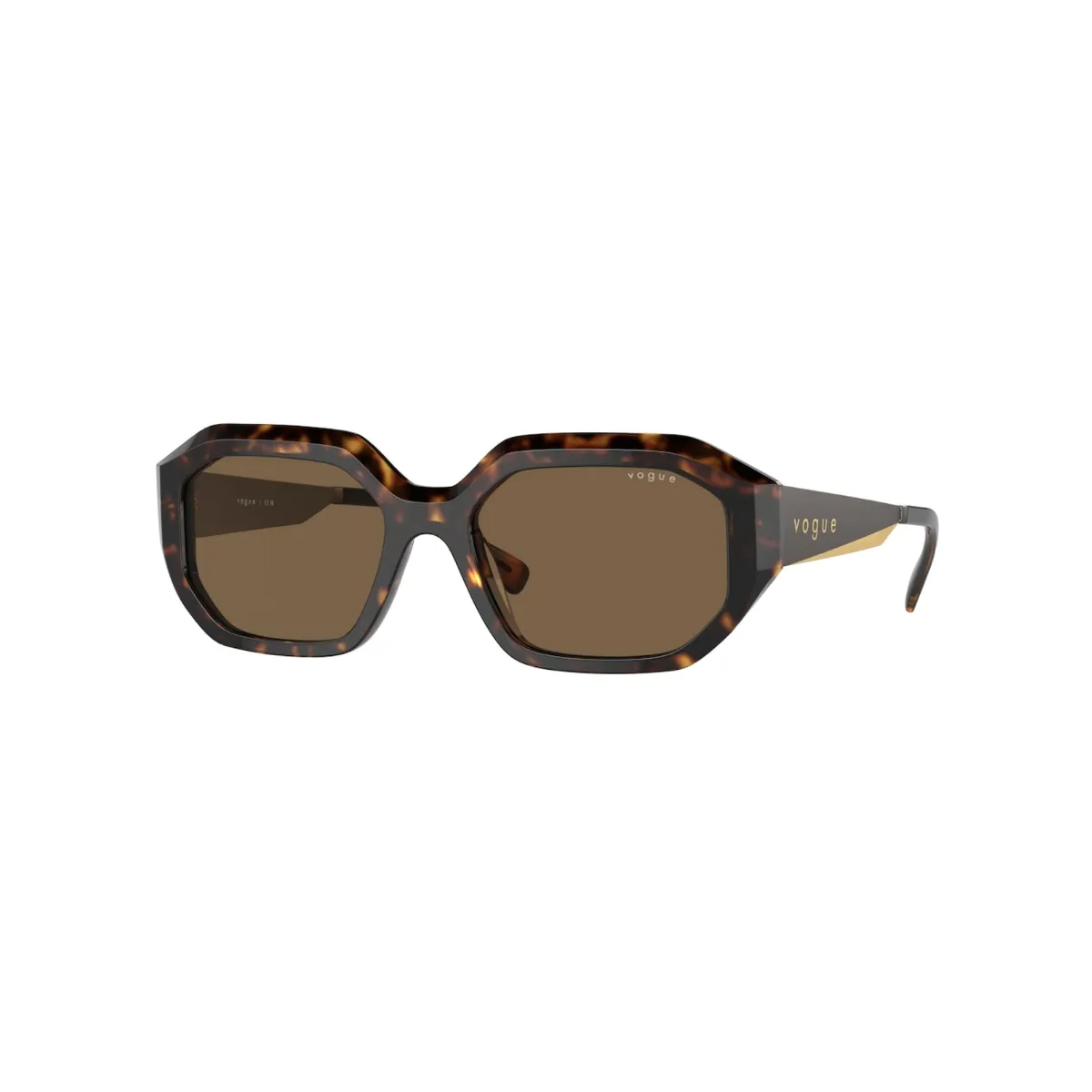 Óculos de Sol Vogue 0VO5554S W6567354 Acetato Marrom Mesclado com lentes na cor Marrom