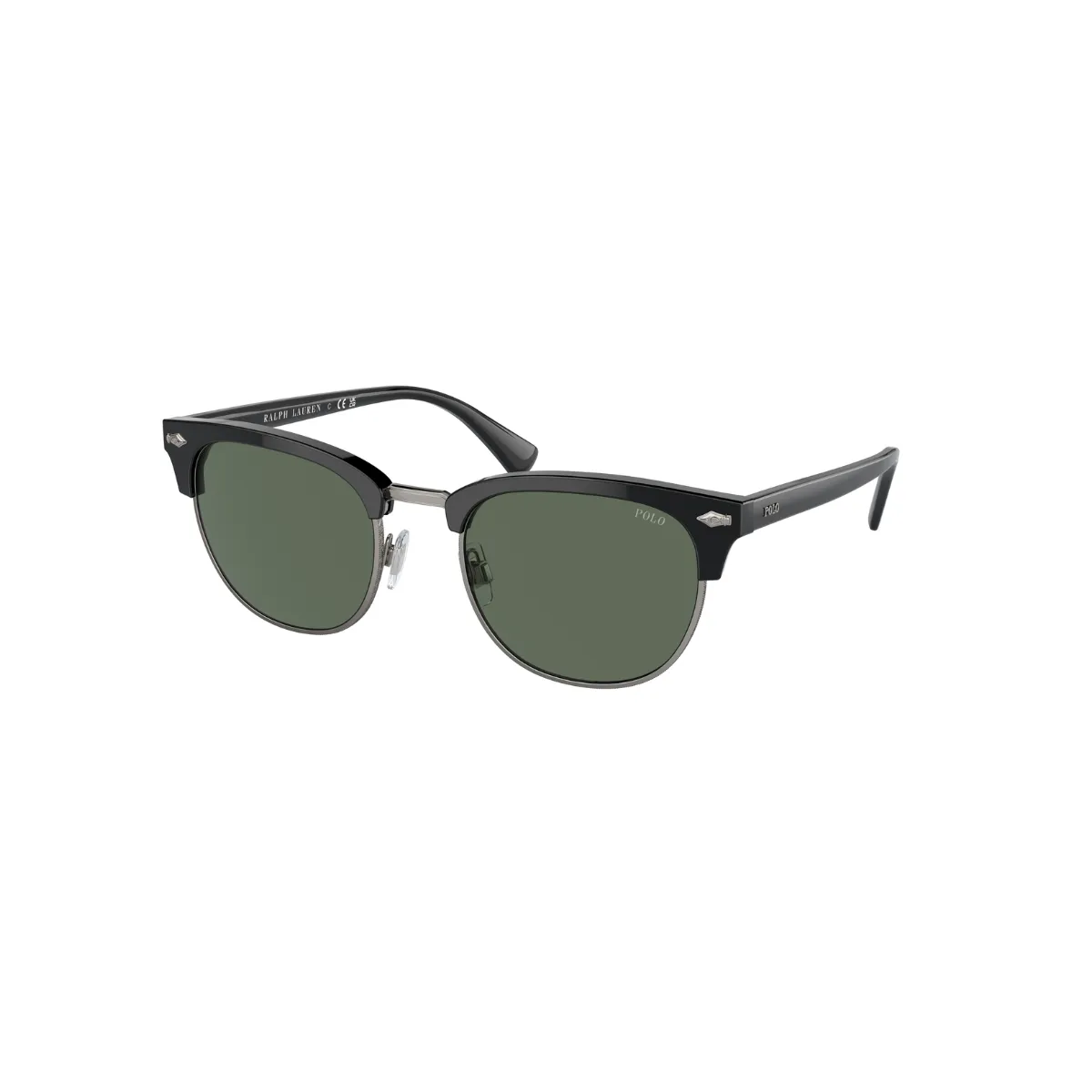 Óculos de Sol Polo Ralph Lauren 0PH4217 50017153 Acetato Preto com lentes na cor Verde