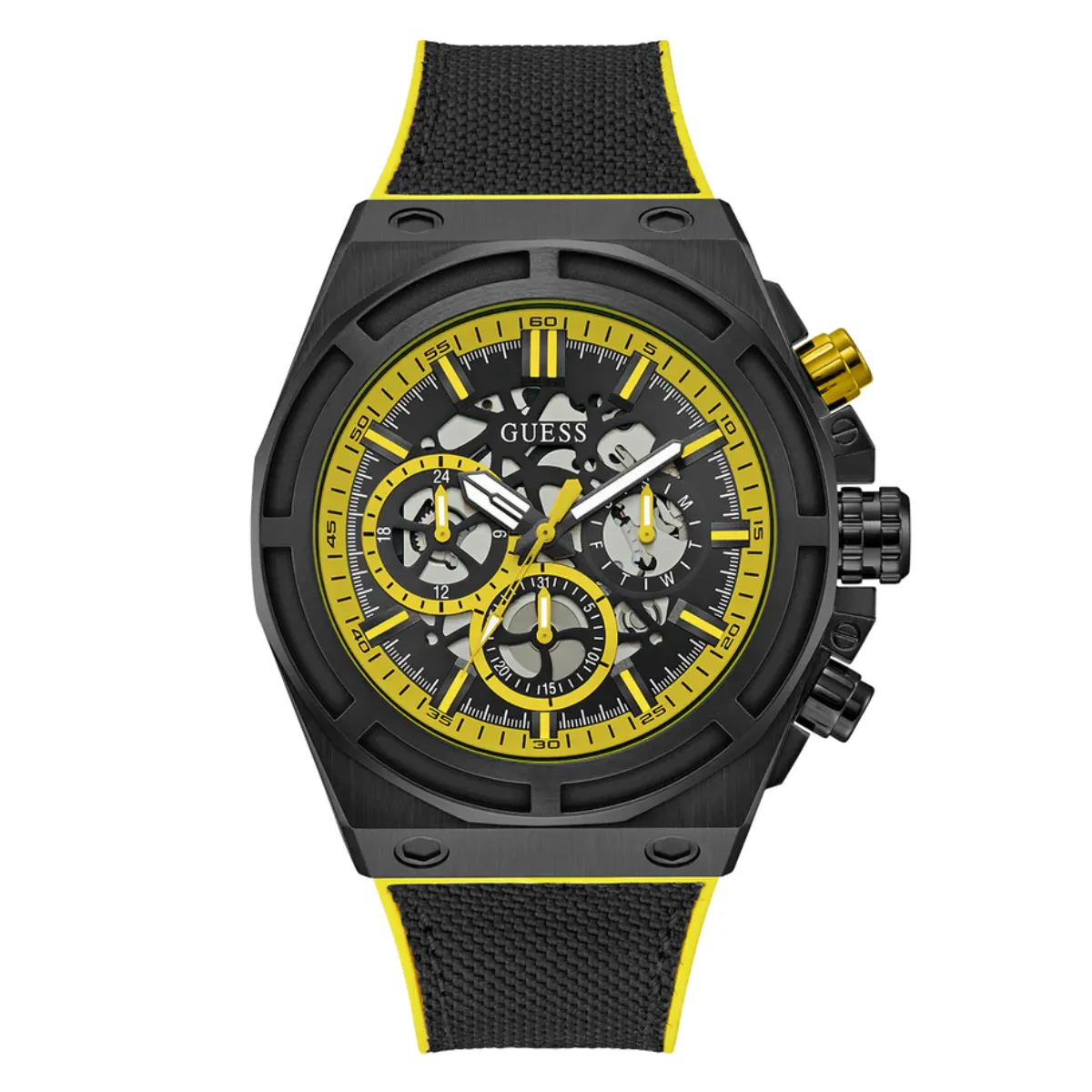 Relógio Guess Multifunção Masculino - GW0713G2 Amarelo