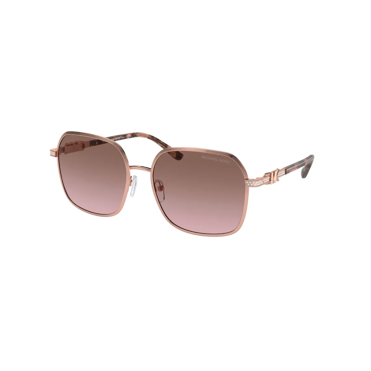 Óculos de Sol Michael Kors 0MK1145B Metal Rose com lente Rosa Degradê