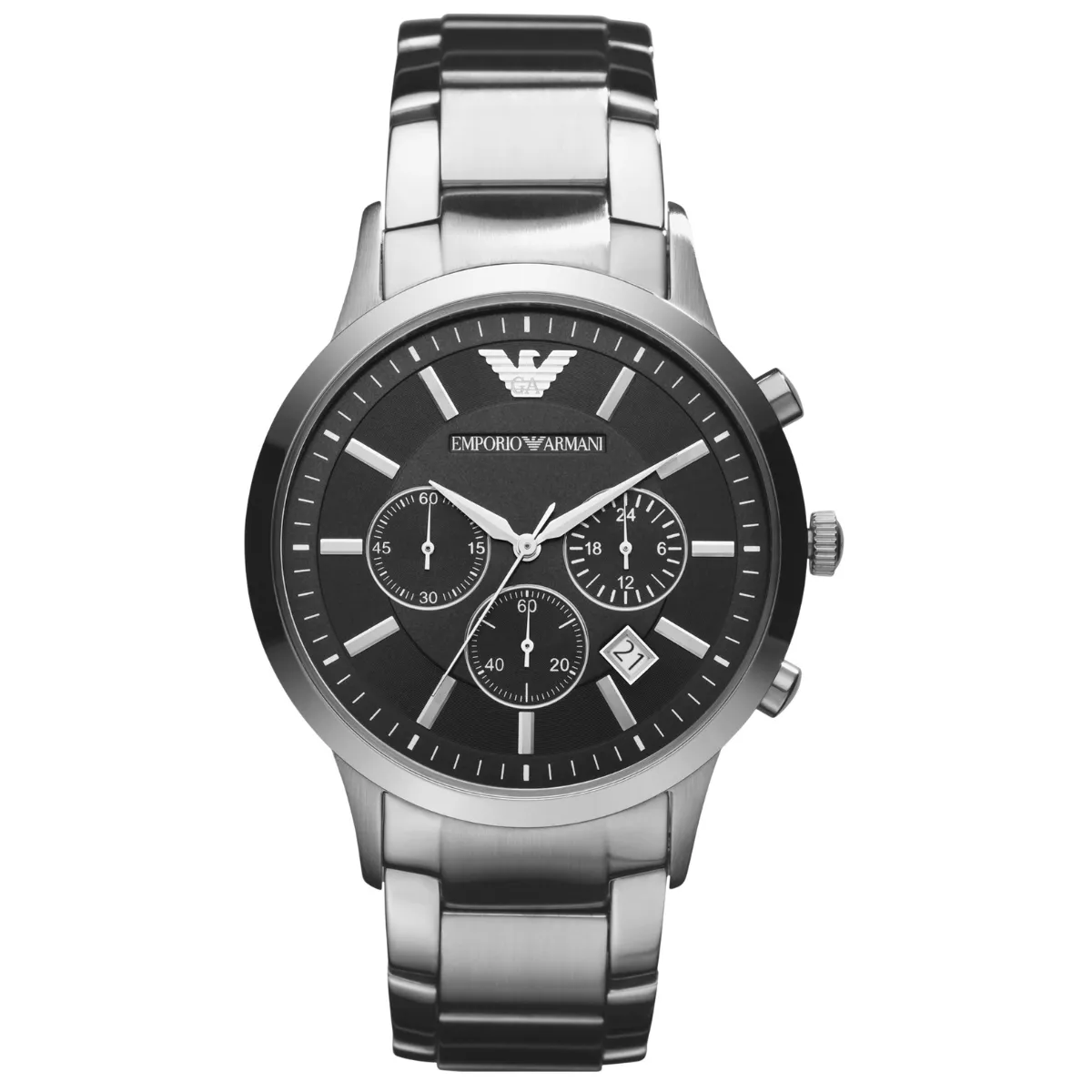 Relógio Emporio Armani Renato Cronógrafo Masculino - AR2434B1 P1SX Prata