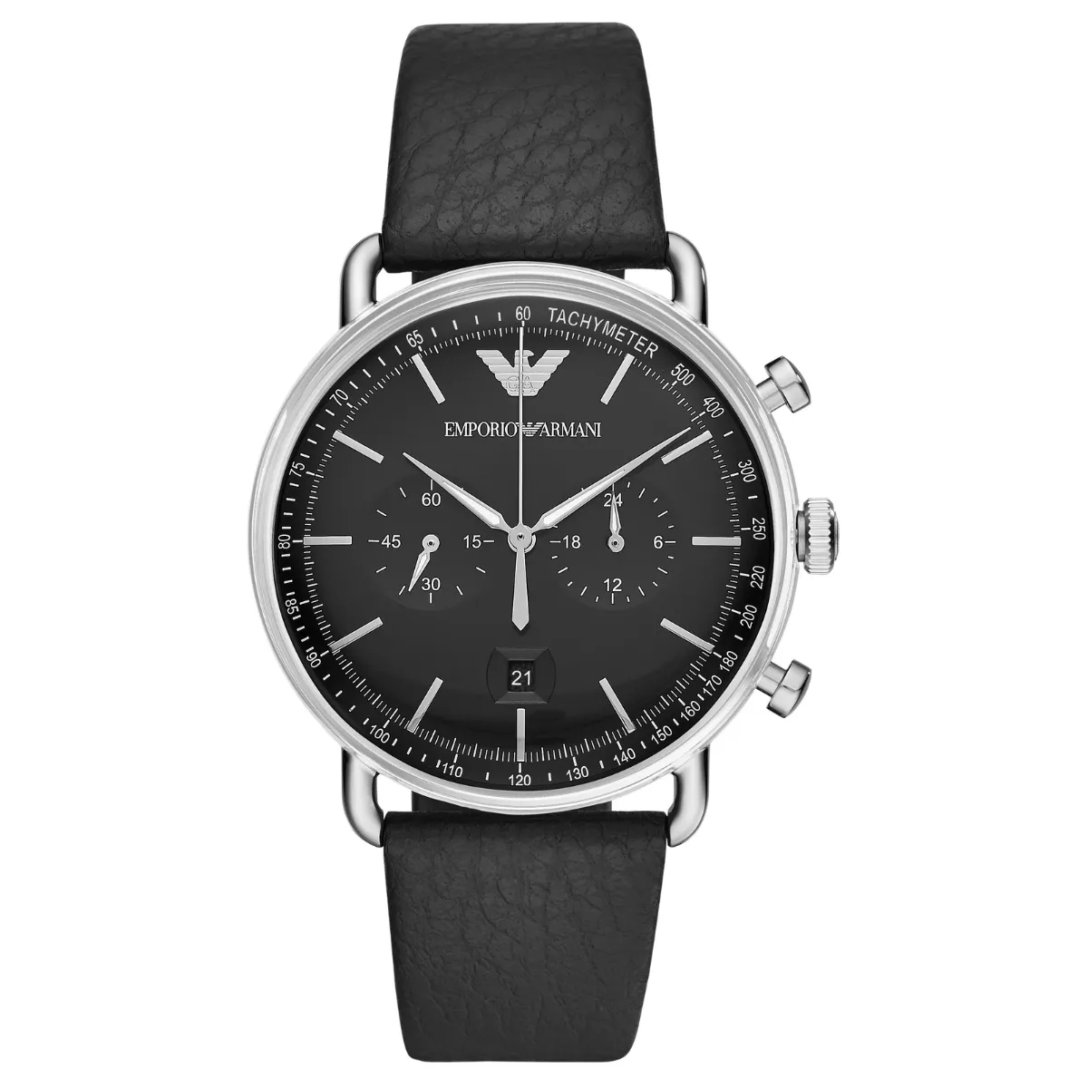 Relógio Emporio Armani Aviator Cronógrafo Masculino - AR11143B1 P1PX Preto