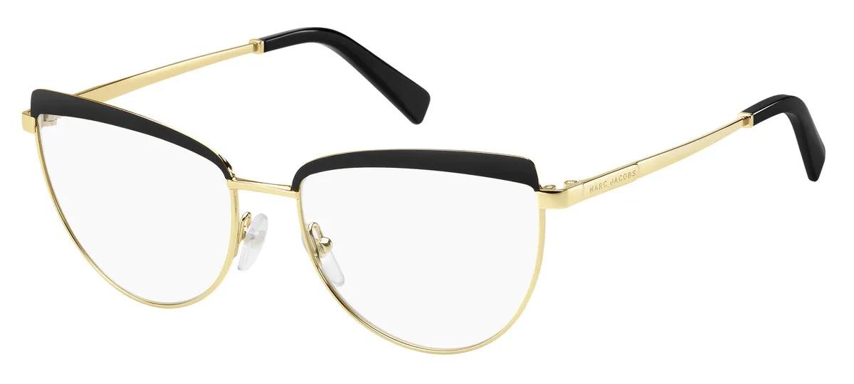 Óculos de Grau Marc Jacobs MARC 401 Metal Preto e Dourado