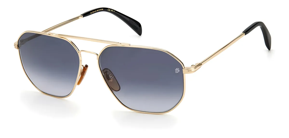 Óculos de Sol David Beckham DB 1041/S Metal Dourado