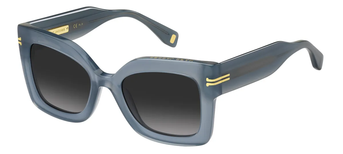 Óculos de Sol Marc Jacobs MJ 1073/S PJP 539O Acetato Cinza Transparente com lentes na cor Cinza Degradê