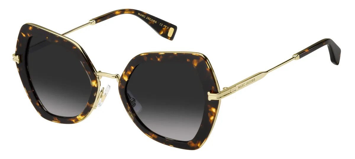 Óculos de Sol Marc Jacobs MJ 1078/S Metal e Acetato Marrom Mesclado