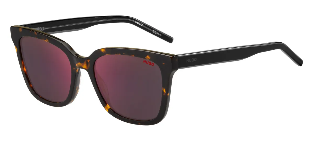 Óculos de Sol Hugo Boss HG 1248/S Acetato Marrom Mesclado