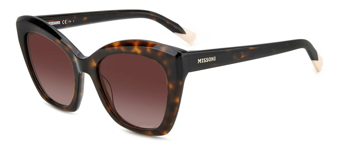 Óculos de Sol Missoni MIS 0112/S Acetato Marrom Mesclado.