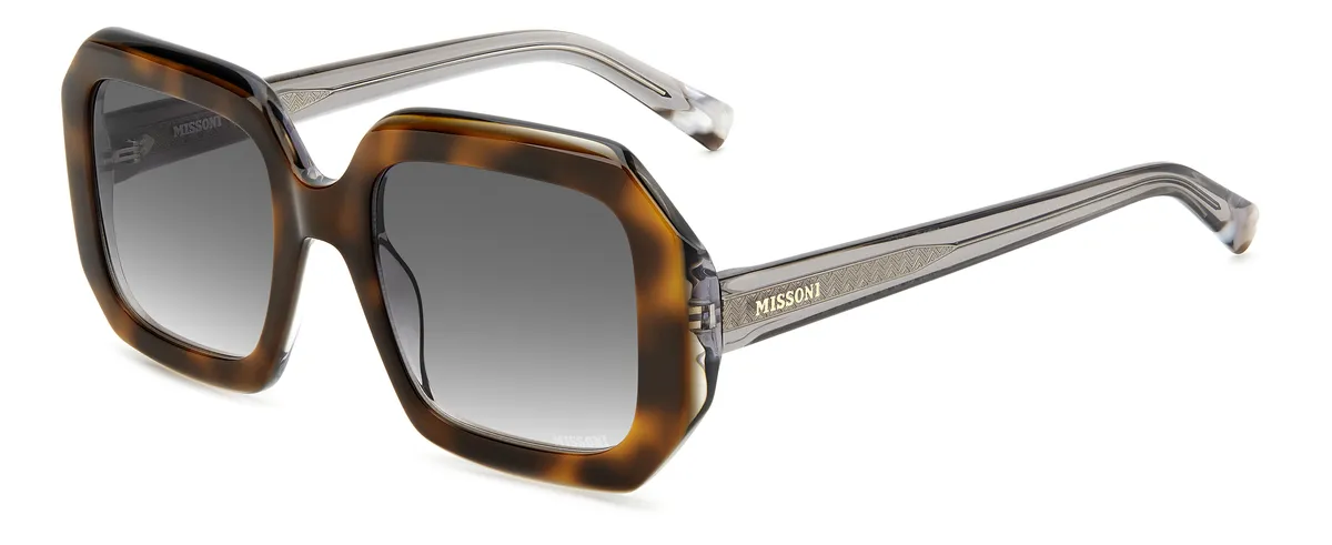 Óculos de Sol Missoni MIS 0113/S Acetato Cinza e Marrom Mesclado