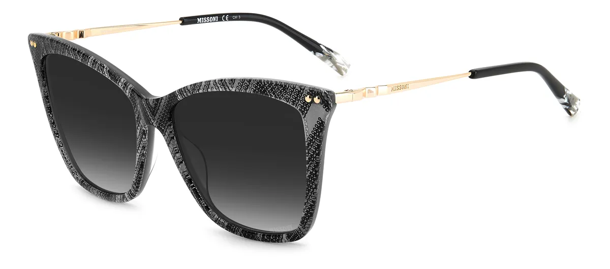 Óculos de Sol Missoni MIS 0106/S Acetato Preto e Branco