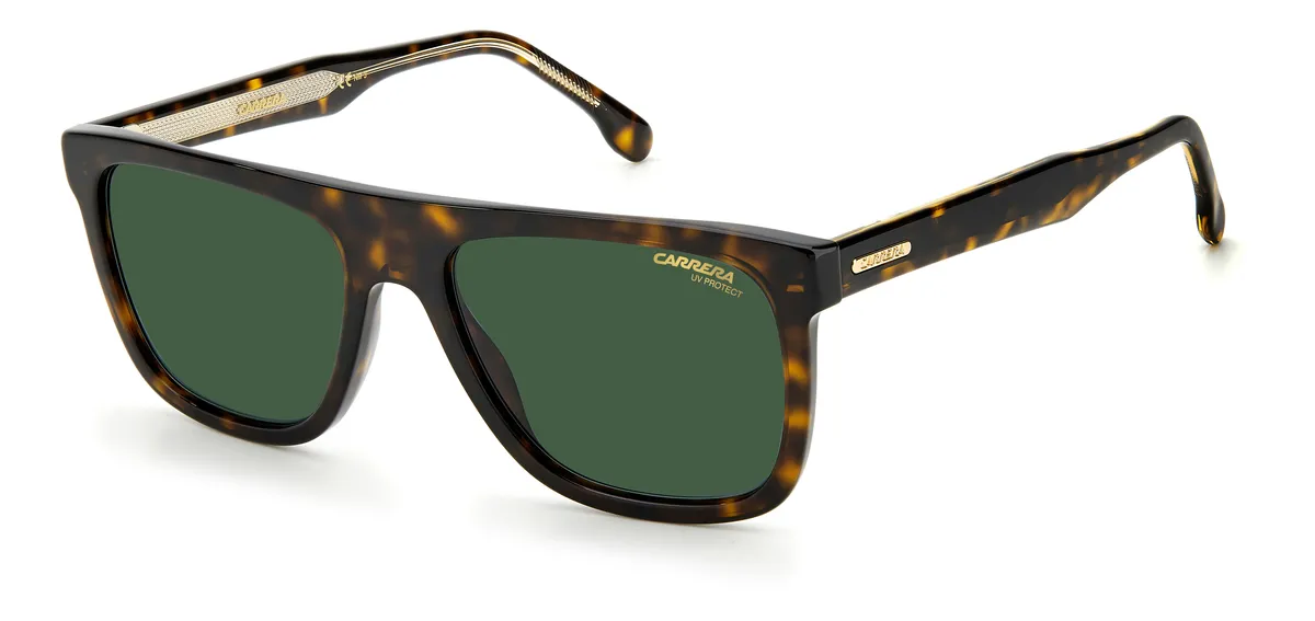 Óculos de Sol Carrera CARRERA 267/S 086 56QT Acetato Marrom Mesclado com lentes na cor Verde