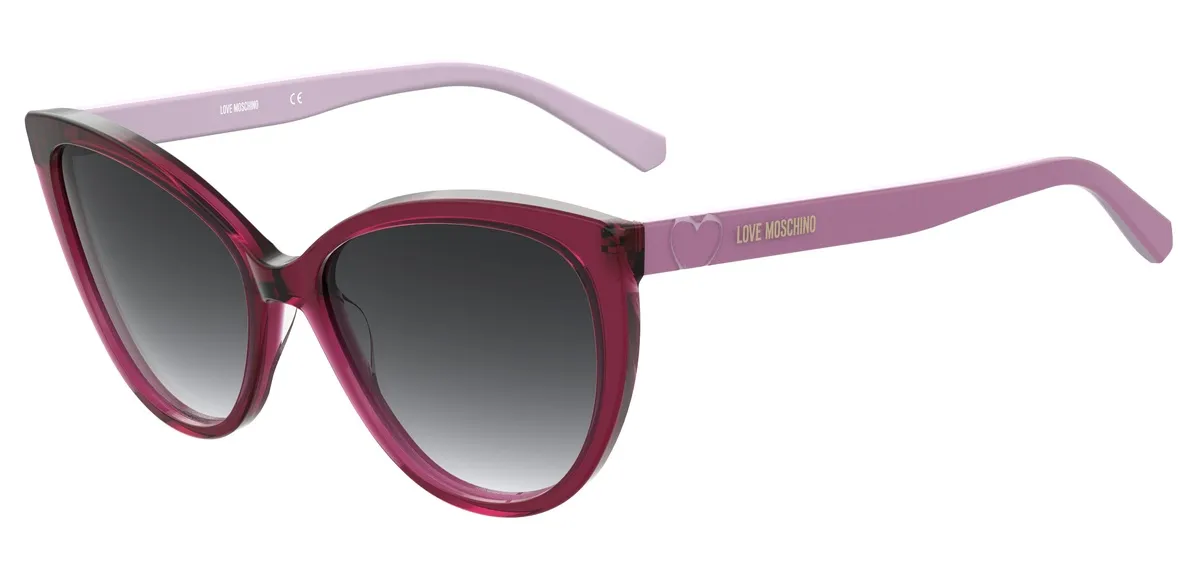 Óculos de Sol Love Moschino MOL043/S Acetato Bordô