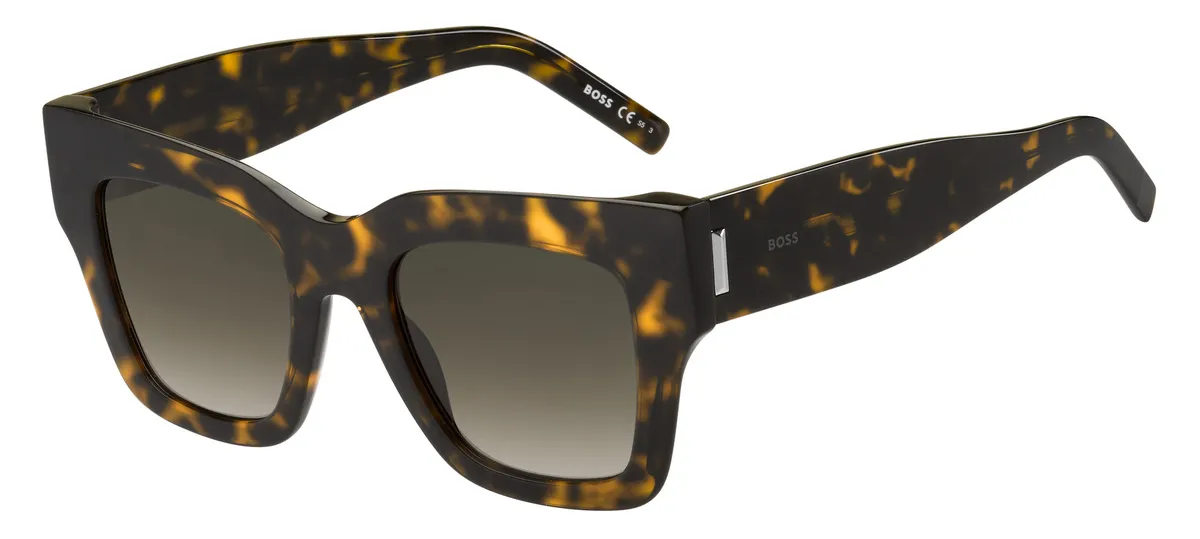 Óculos de Sol Hugo Boss BOSS 1386/S 086 51HA Acetato Marrom Mesclado