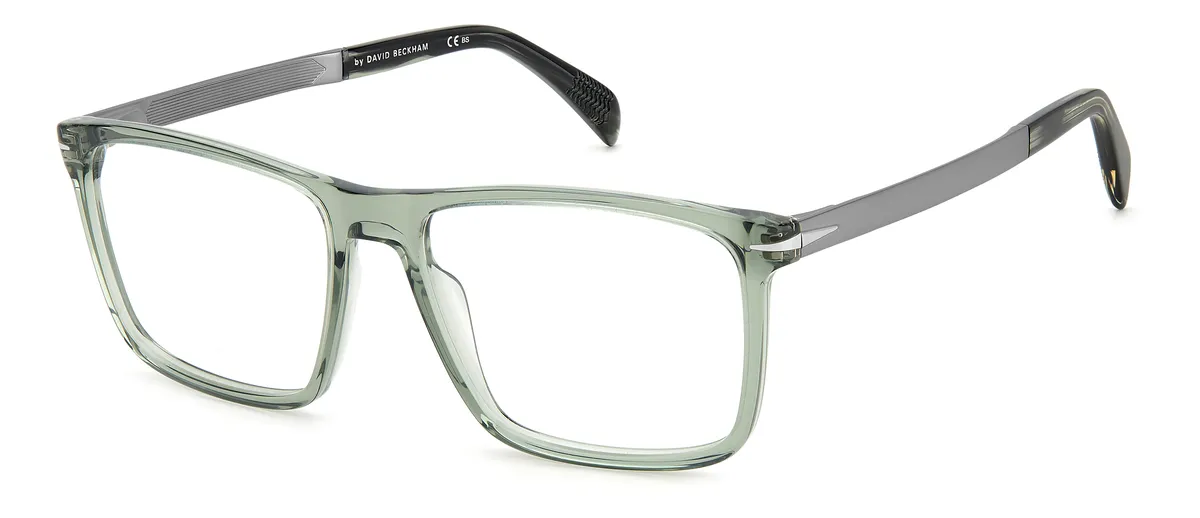 Óculos de Grau David Beckham DB 1094 R2Z 5717 Acetato Verde Transparente