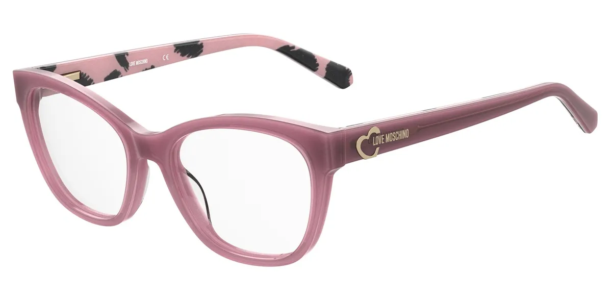 Óculos de Grau Love Moschino MOL598 Q5T 5318 Acetato Rosa