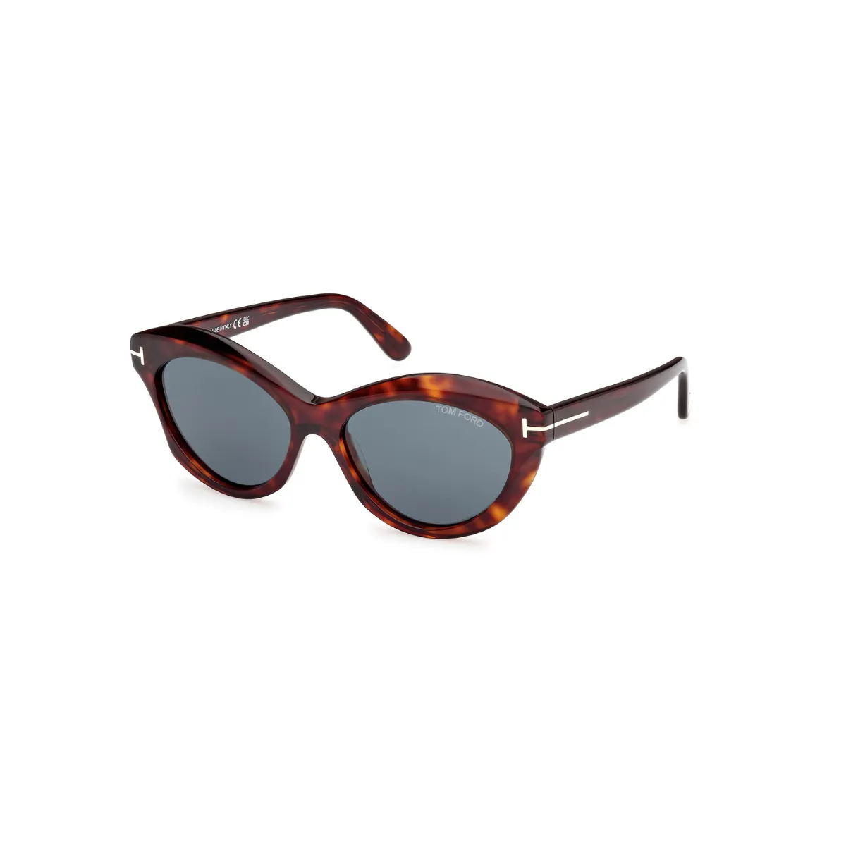 Óculos de Sol Tom Ford FT1111_5554V Acetato Marrom Mesclado