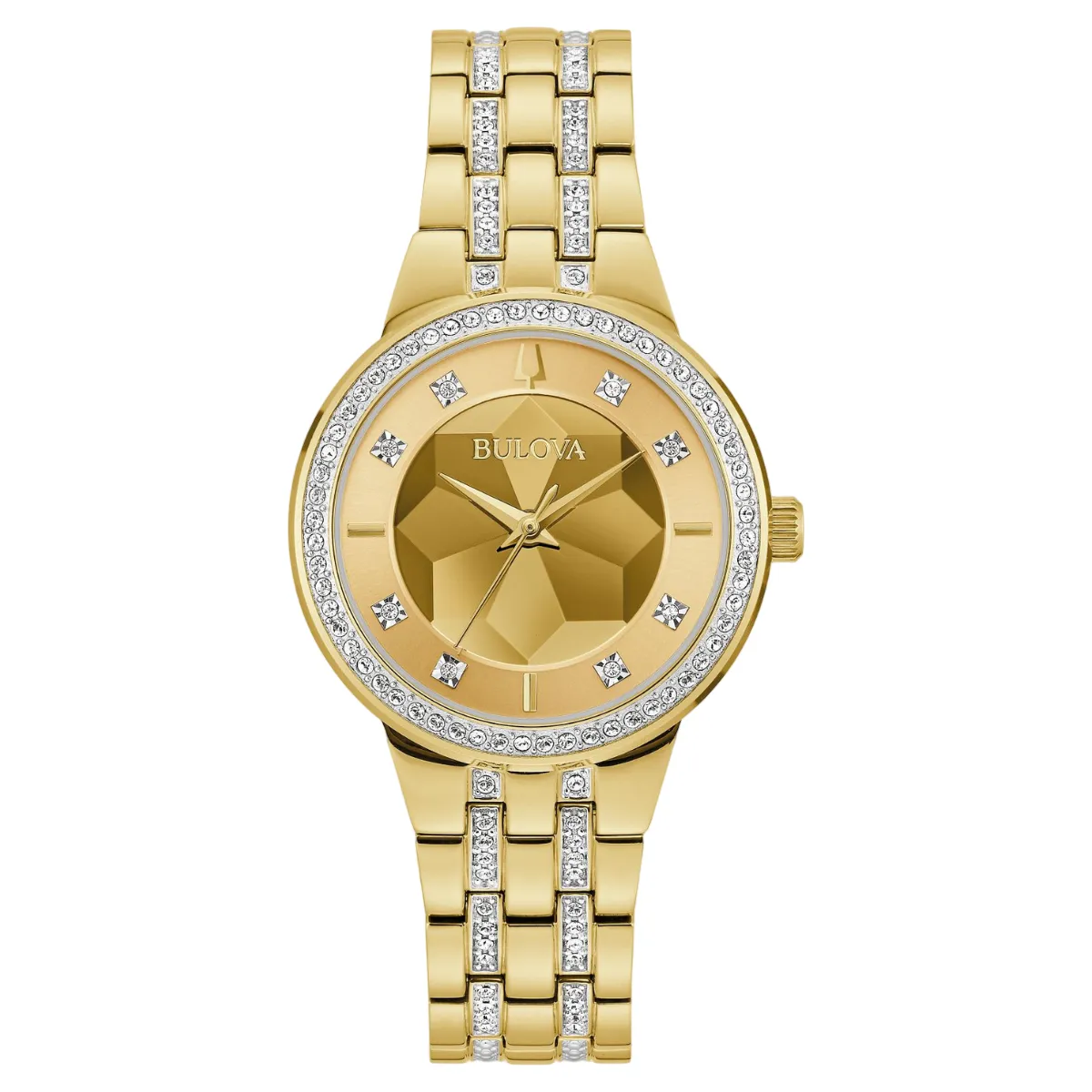 Relógio Bulova Crystal Phantom Feminino - 97L176 Champanhe