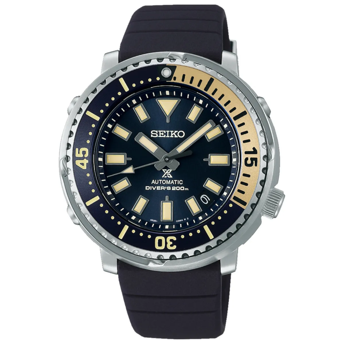 Relógio Seiko Prospex Baby Tuna Safari Automático - SRPF81K1 D1DX Azul