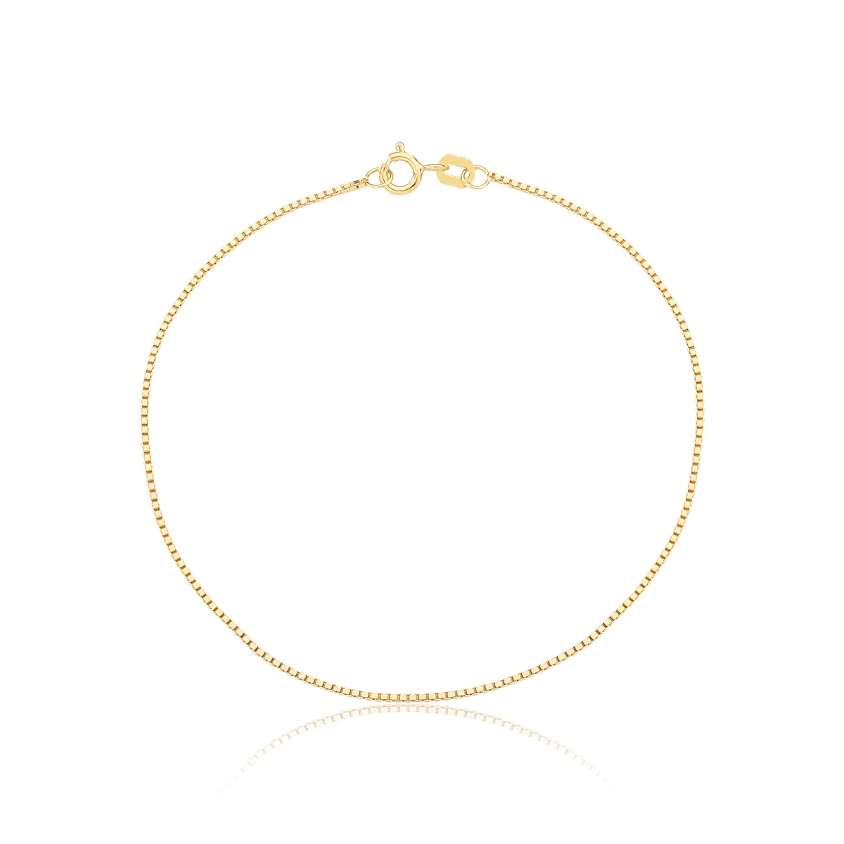 Pulseira malha Veneziana ouro 18k Coleção Essentials 18CM