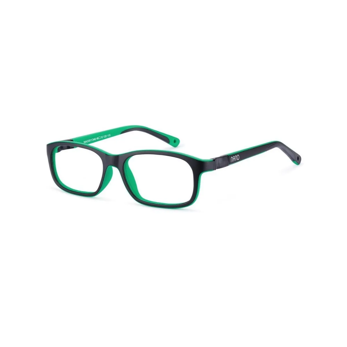 Óculos de Grau Nano Arcade NAO3011348 Siliflex Preto e Verde