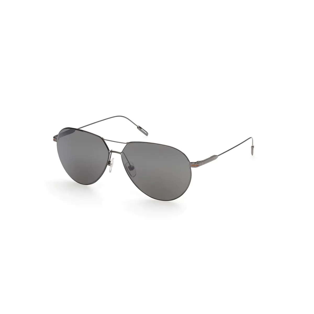 Óculos de Sol Ermenegildo Zegna EZ0185_6208C Metal Grafite com lentes na cor Fumê