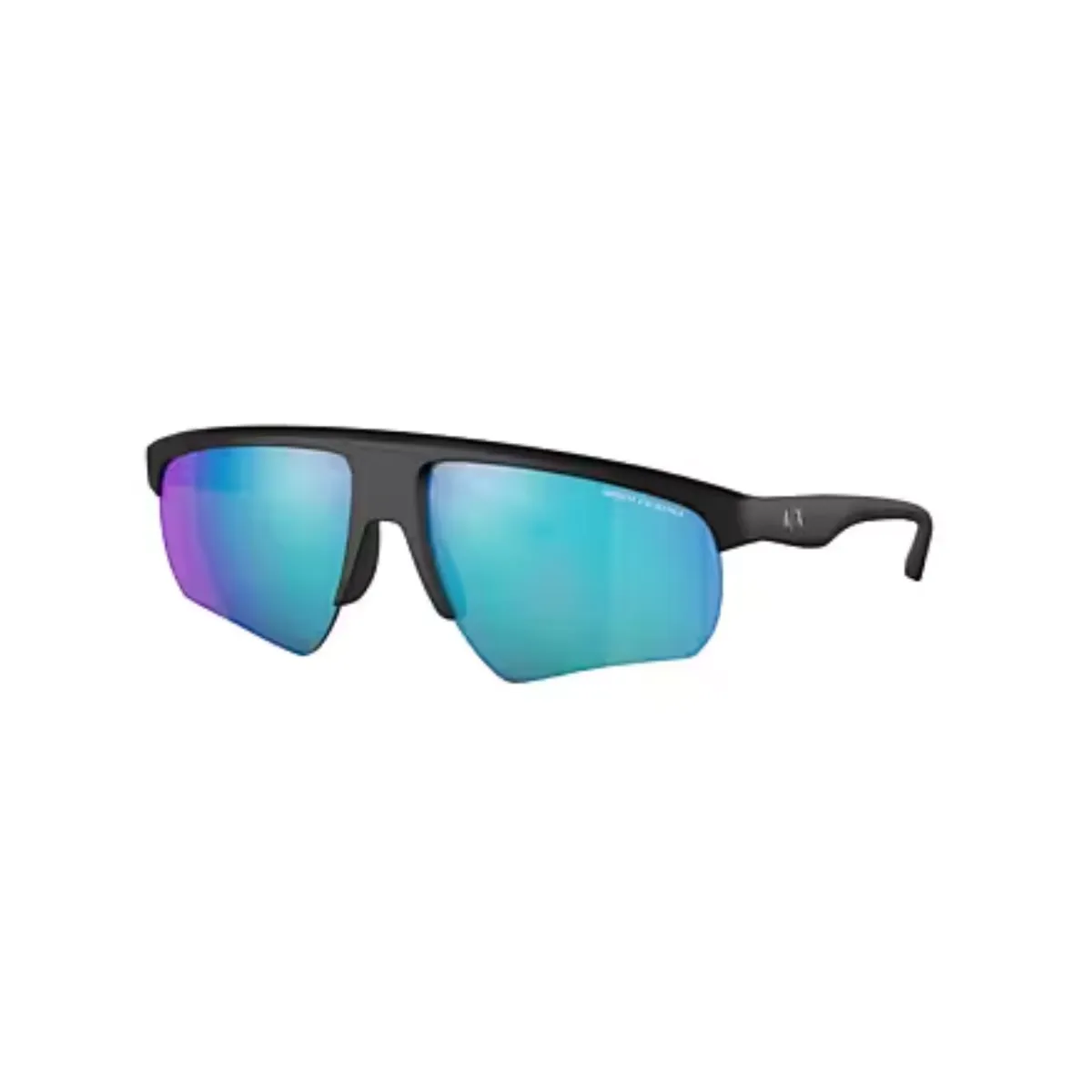 Óculos de Sol Armani Exchange 0AX4123S 80782562 Acetato Preto com lentes na cor Azul