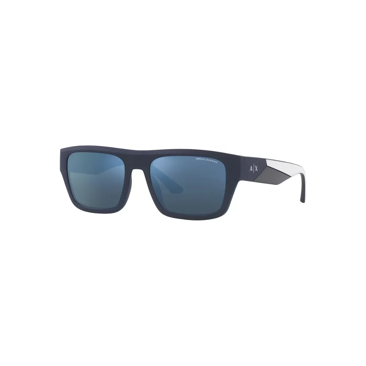 Óculos de Sol Armani Exchange 0AX4124S 81815556 Acetato Azul Fosco com lentes na cor Azul