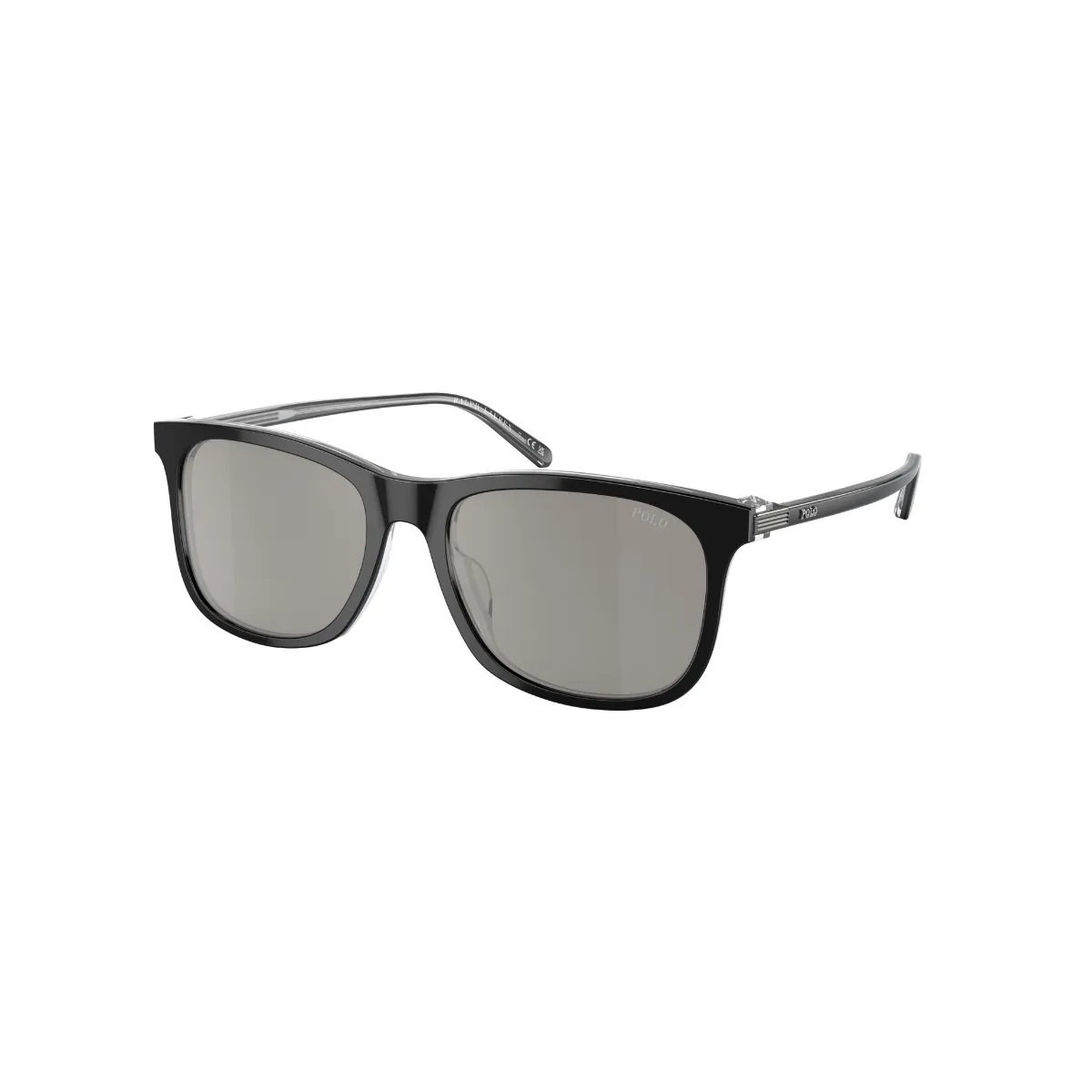 Óculos de Sol Polo Ralph Lauren 0PH4186U 60266G55 Acetato Preto com lentes na cor Cinza
