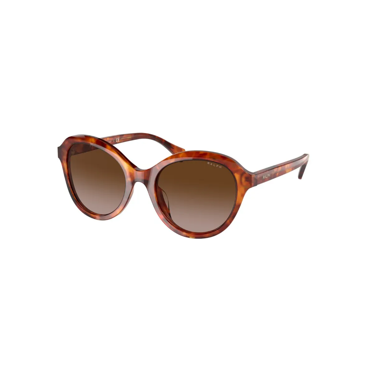 Óculos de Sol Ralph 0RA5286U 60111352 Acetato Marrom Mesclado com lentes na cor Marrom